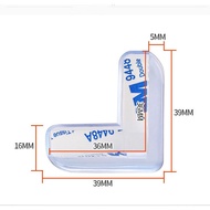 L กันกระแทกขอบโต๊ะ ขอบโต๊ะซิลิโคนป้องกันความปลอดภัยสำหรับเด็ก ซิลิโคนป้องกันมุมโต๊ะ ยางกันกระแทก กัน