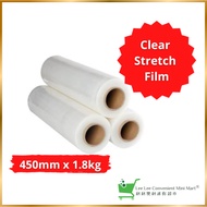 CLEAR STRETCH FILM WRAPPING FILM 450MM X 1.8KG