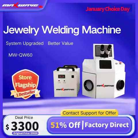 2000W QCW Fiber Laser Welder | Jewelry & Watch Precision Repair | Spot Welding with Fine Beam Qualit