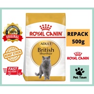 Royal Canin British Shorthair Adult (Repack 500G) BSH Makanan Kucing Cat Food Kibbles British Short Hair PetFood Kibbles