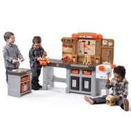Pro Play Kids Workshop Play Set, Indoor/Oudoor Tool Bench, Toddlers Ages 3+ Years Old, 75 Piece Toy 