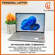 HP PAVILION AERO LAPTOP 13-BE0049AU AMD RYZEN 5 5600U 8GB OB RAM 512GB NVME SSD USED REFURBISHED LAP