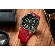 Uncle Seiko Custom Curved Waffle Strap Red SKX 007 009 SRPD 5KX SSK GMT