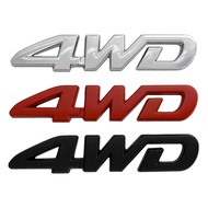 3d Metal Logo 4WD Emblem Letters Badge Car Sticker Decal 4WD Sticker Accessories
