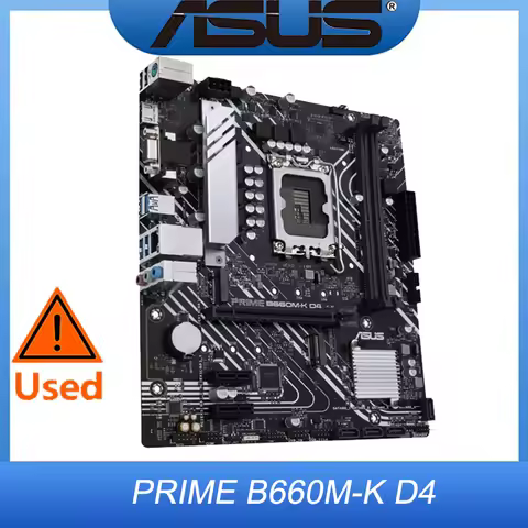 ASUS PRIME B660M-K Motherboard DDR4 LGA 1700 Suppor 14900K 14700K 13900F 13700F 13400 12400F 12100