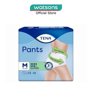 TENA Pants Super Adult Diapers Size M 12s