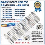 HRG for 2 STRIPS ( A-1 STRIP & B-1 STRIP ) BACKLIGHT TV SAMSUNG 49 INC UA49J5000 UA49J5100 UA49J5200
