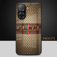 HP Glitter Glass Phone Case For POCO C71 - POCO C71 Phone Case - K23