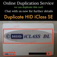 Duplicate HID iClass SE Access Card Clone Cloning Duplication