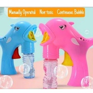 Fish Bubble Gun Blower Bubble Blaster Shooter for Kids with 2 Refill Bottles