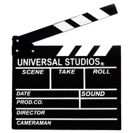 BIGOTTERS Movie Film Clap Board, 12"x11" Hollywood Clapper Board Wooden Film Movie Clapboard Accesso
