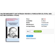 Walter Bressert’s S&P Intraday Review & Forecaster CD (Total size: 60.2 MB Contains: 4 files)