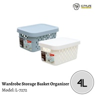 Citylife 4L Desk Wardrobe Brick Modular Storage Basket Organizer L-7272