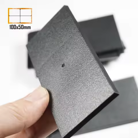 50x100mm base for wargames and table games Rectangular Bases