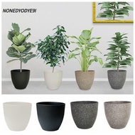 NONEDYODYE9I Balcony Plant Pot, Large-capacity Frosted Bonsai Flowerpot, Creative Plastic Imitation 