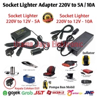 Adapter Converter Adapter Socket Lighter AC/DC 220V AC to 12V DC 5A/10A