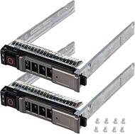 Pack-2, New 2.5" SATA SAS HDD Tray Caddy Compatible with Dell PowerEdge M620 M630 M420 M520 M820 VRT