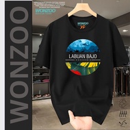 INDONESIAN TOURISM SOUVENIR T-SHIRT, PUMPKIN ISLAND, BAJO, ISLAND KOMODO - PREMIUM QUALITY