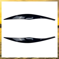 (HIMK) Car Headlights Eyebrows Eyelids Cover Eyelash Head Light Stickers for 3 Series E90 E91 320I 3