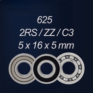 625-2RS/ZZ/Open/C3 - Size 5x16x5mm High Quality Deep Groove Ball     arings 625-2RS/625ZZ/625/625-2R