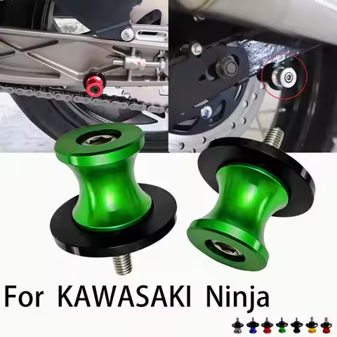 2pcs 8mm For KAWASAKI Ninja ZX4R ZX4RR ZX6R ZX636 ZX10R ZX-4RR ZX-6R ZX-10R Motorcycle Swing Stand S