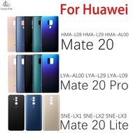 Rear Door Housing Case For Huawei Mate 20 Mate 20 Pro 20 Lite Battery Cover Back Glass Panel Battery Cover Mate20 Replace