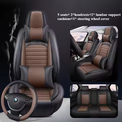 ​​2025 Nappa Leather Car Seat Covers Full Set All-Season For Audi A4 A6 A3 Q5 Q7 TT A7 Q3