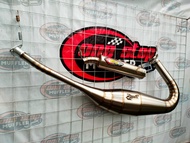 Knalpot Racing Cream Pie Jogja Ninja R RR SS Stainless Steel - Desain Laser Logo Cream Pie