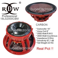 Speaker Component RDW 18LS2000 CBM ( CARBON ) Speaker Subwoofer RDW 18 LS 2000 CBM