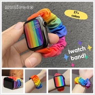 Smart Watch strap Iwatch 8/7/6/5/4/3/ Smart Watch se Elastic Strap iWatch 38mm 40mm 42mm 44mm 41mm 45mm Bracelet Belt Women Watchband Smart watch 7 6 Rainbow Band Strap,T500+PLUS