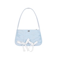 Túi xách nữ đeo vai DKMV màu xanh dương đen có dây rút thắt nơ đẹp Rarmi Bag | K-B41