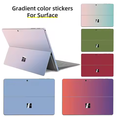 Discoloration Vinyl Sticker For Microsoft Surface Pro 12/9/8/7/6/5/4/3 Surface Pro X Go 3/2 Back Cov