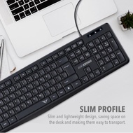 Alcatroz Office Keyboard Silent KB1500 USB Wired Keyboard