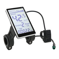 Electric LCD Display, 24V 36V 48V 60V Universal Electric LCD Display Meter Bike Computer, Waterproof