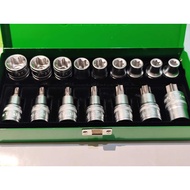 Tekiro Star bit Socket & Torx bit Socket set 16 pc