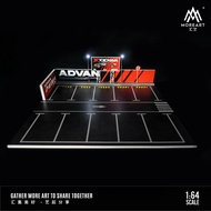[Ready Stock] 1/64 scale Parking Lot Diorama with Lightning & Front Cover- Brand MoreArt