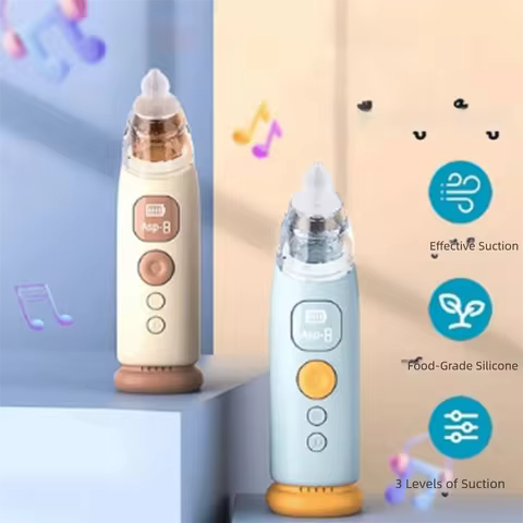 9th Gear Suction Power Baby Nasal Aspirator Retractable Suction Low Noise Electric Nasal Aspirator 8