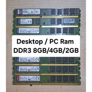 Desktop / PC Ram DDR3 - DDR3 L 4GB / 8GB /16GB