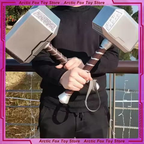 44cm Marvel The Avengers Thor Odinson Highly Restored Movies Thor's Hammer Model Cosplay Peripherals