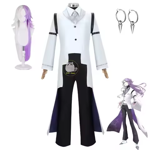 Anime Sigma Cosplay Costumes Wig Bungo Stray Dogs Cosplay Sigma Uniform Trench Sigma Outfits Hallowe