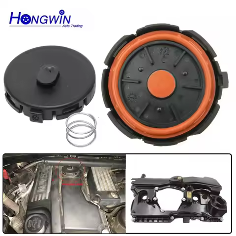 11127555212 PCV Valve Cover Repair Kit Valve Cap With Membrane For BMW N46 Engine E81 E82 E84 E85 E8