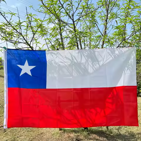 Chile flag 90x150cm Hanging polyester polyester flag 3x5 ft CL Chilean flag Holiday sports Indoor ou