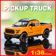 【Tap-Yee】1:36 Ford Raptor Pull Back Car รถกระบะ โมเดลรถ Diecast Alloy ของเล่นรถสําหรับเด็กผู้ชาย ของสะสม ของขวัญ