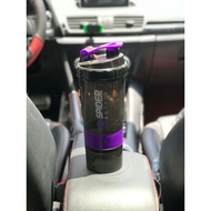 Genuine SPIDER 3-compartment water bottle for gym goers with impressive eye-catching design