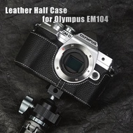 EM104 Sarung Buatan Tangan Separuh Sarung Kamera Separuh Sarung Sarung untuk Olympus OM-D E-M10 Mark