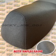 Sarung Jok Motor/Kulit Jok Motor Polos Jahit Kepala (Tersedia 2 Ukuran)