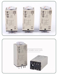 Rơ le Thời Gian H3Y-2 H3Y-4 các loại kèm đế timer hẹn giờtimer cơ relay thời gian timer onrom bộ địn