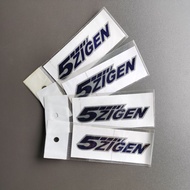 👍 4" 5ZIGEN HAIRLINE CHROME CAR STICKER