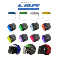 Visor LSR 3 button untuk helmet SGV MS 88 MS88 MHR Keith Appolo Trendy Magnum Xdot half Steng separu