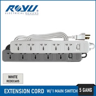 ROYU 5 GANG POWER EXTENSION CORD REDEC605 5GANG